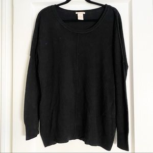 Sweet Romeo oversized black sweater